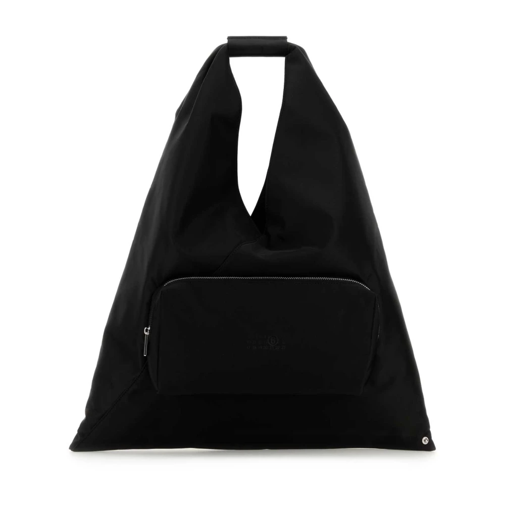 MM6 Maison Margiela Stijlvolle Japanse Nylon Handtas Black Dames