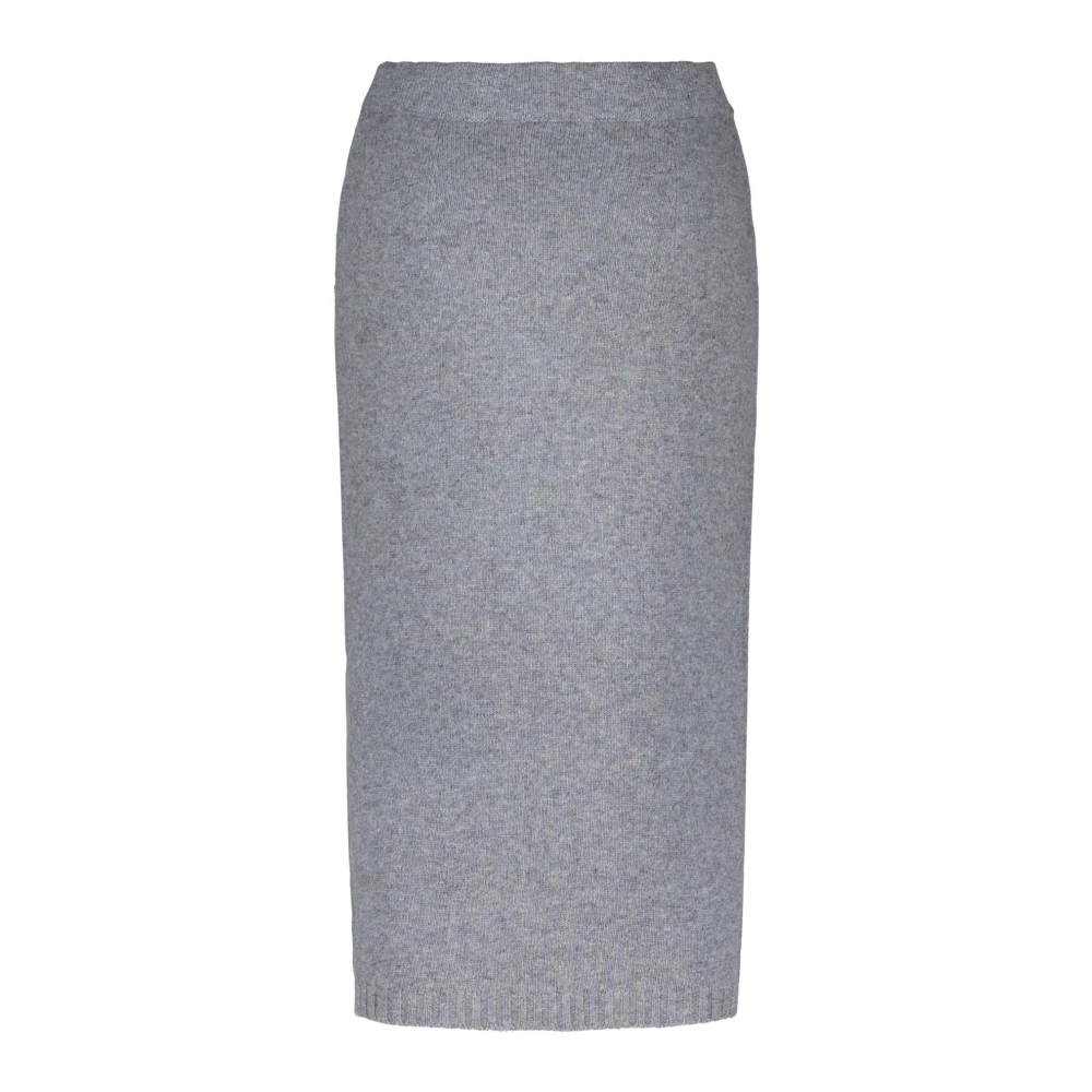 Max Mara Nola Wol Gebreide Trui Gray Dames