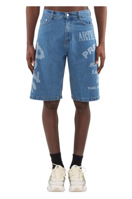 denim-side-print-shorts