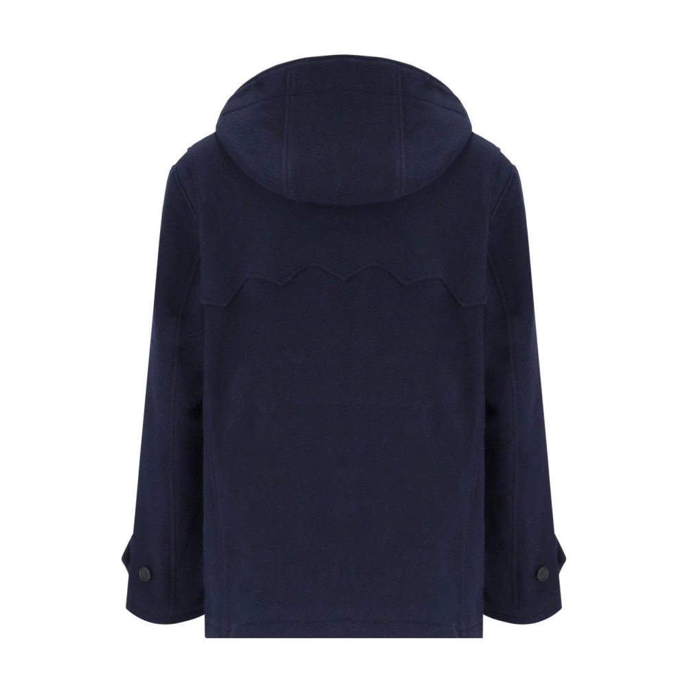 Baracuta Double Wool Short Duffle Jacket Blue Heren