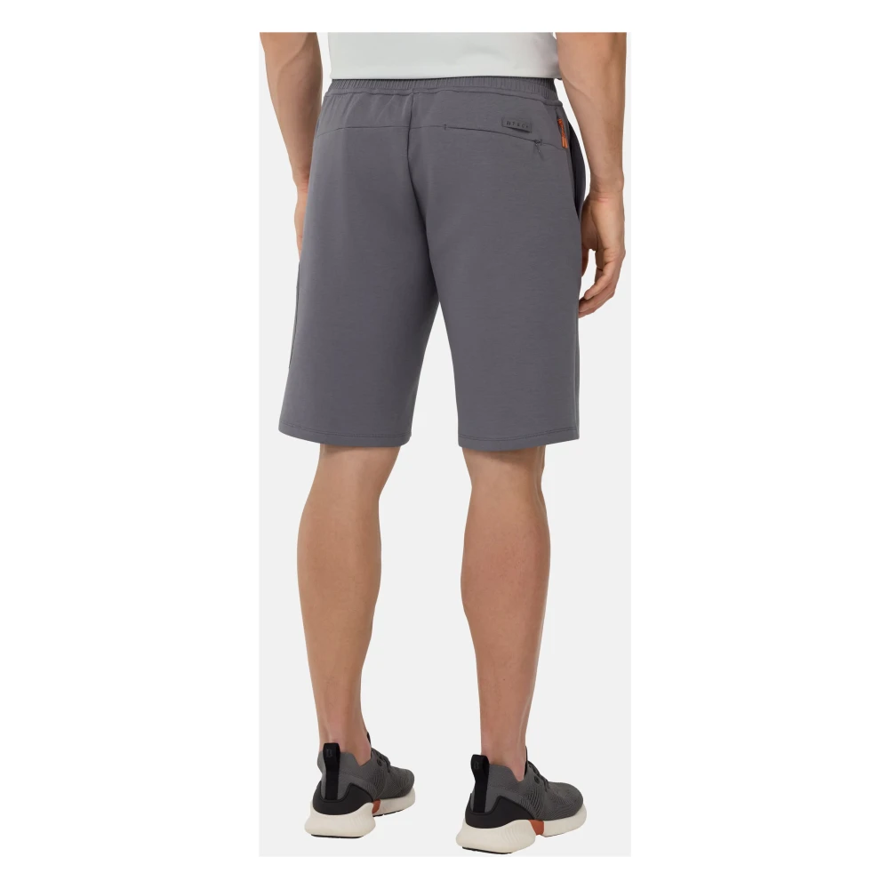 Boggi Milano Bermuda-shorts in lichte katoen-polyester mix White Heren