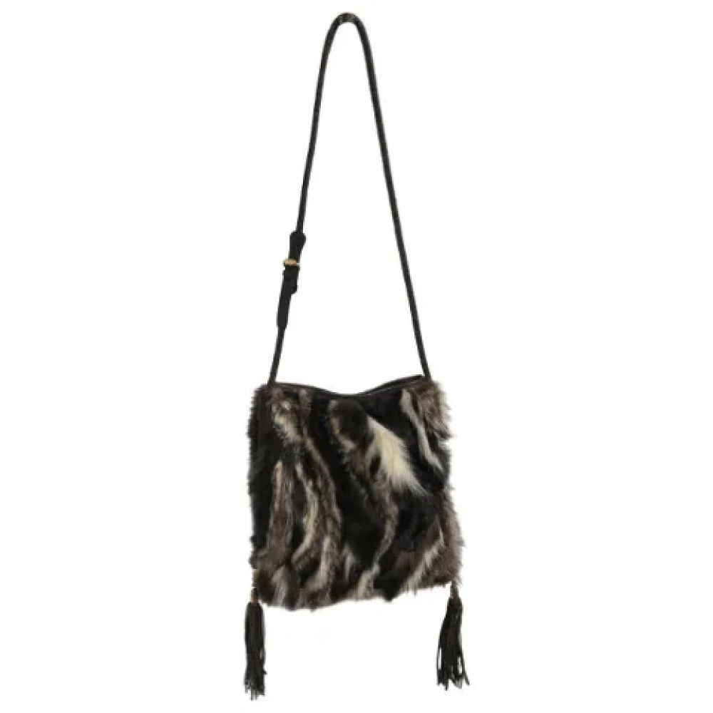 Emilio Pucci Pre-owned Fur handbags Brown Dames