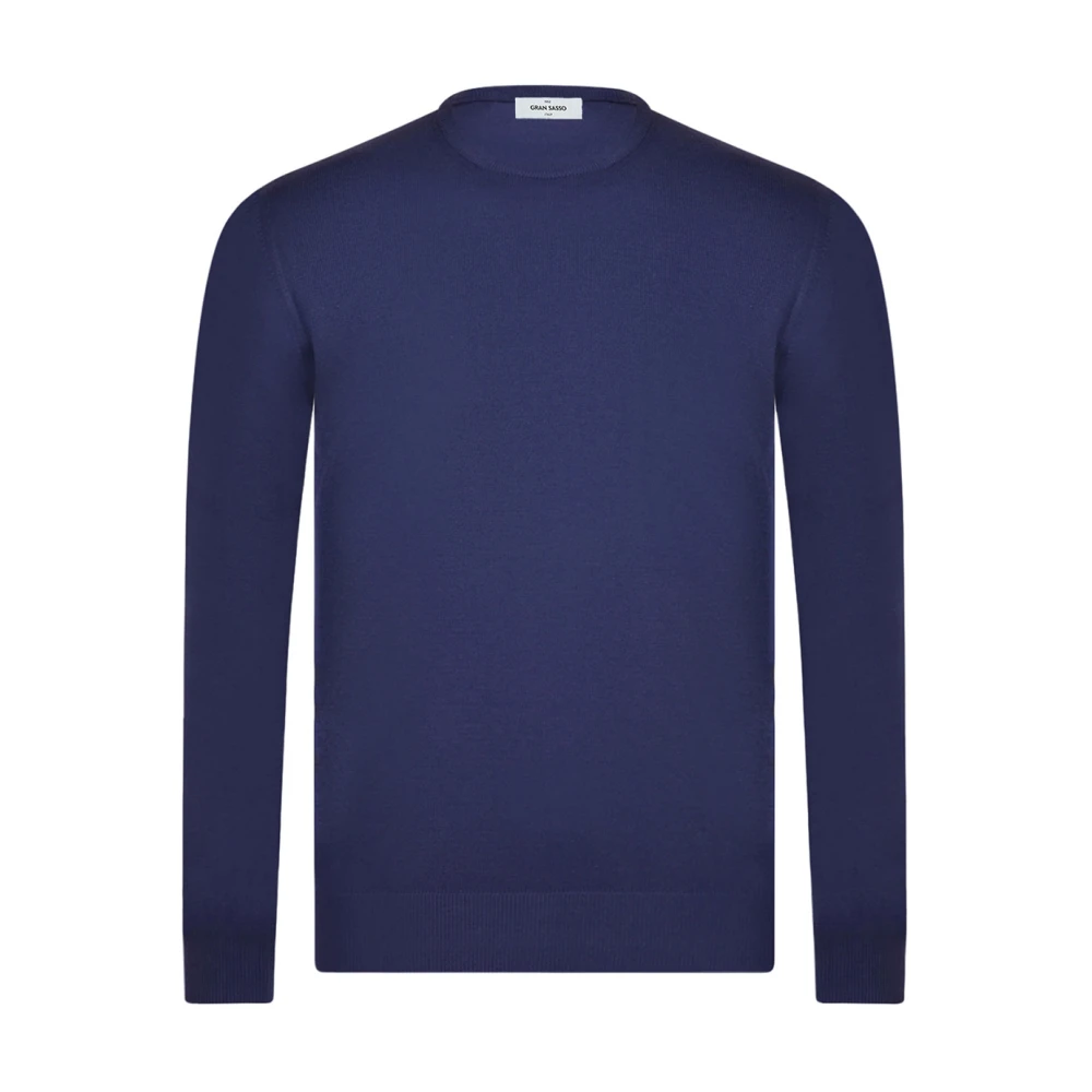Gran Sasso Herren Blau Strickwaren, Mgröße: