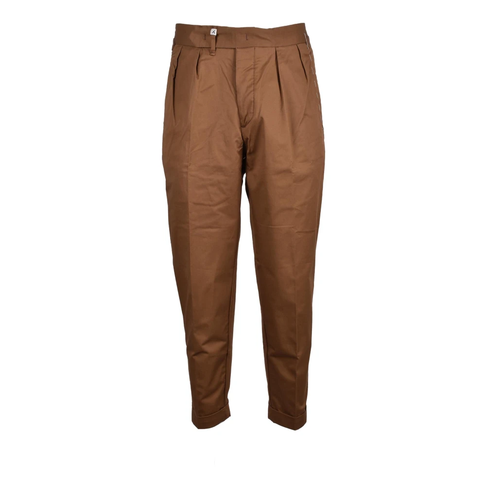 Myths Katoen Elastaan Broek Brown Heren