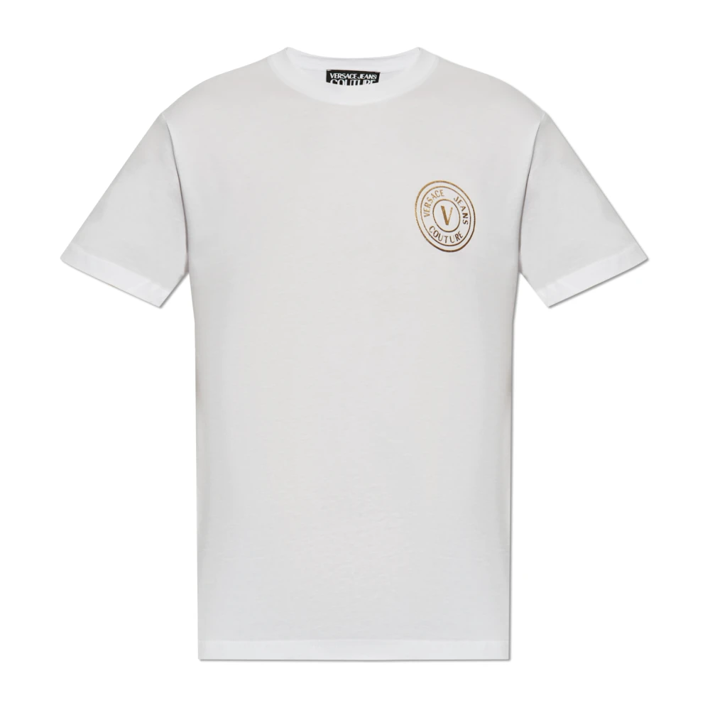 Versace Jeans Couture T-shirt met bedrukt logo White Heren