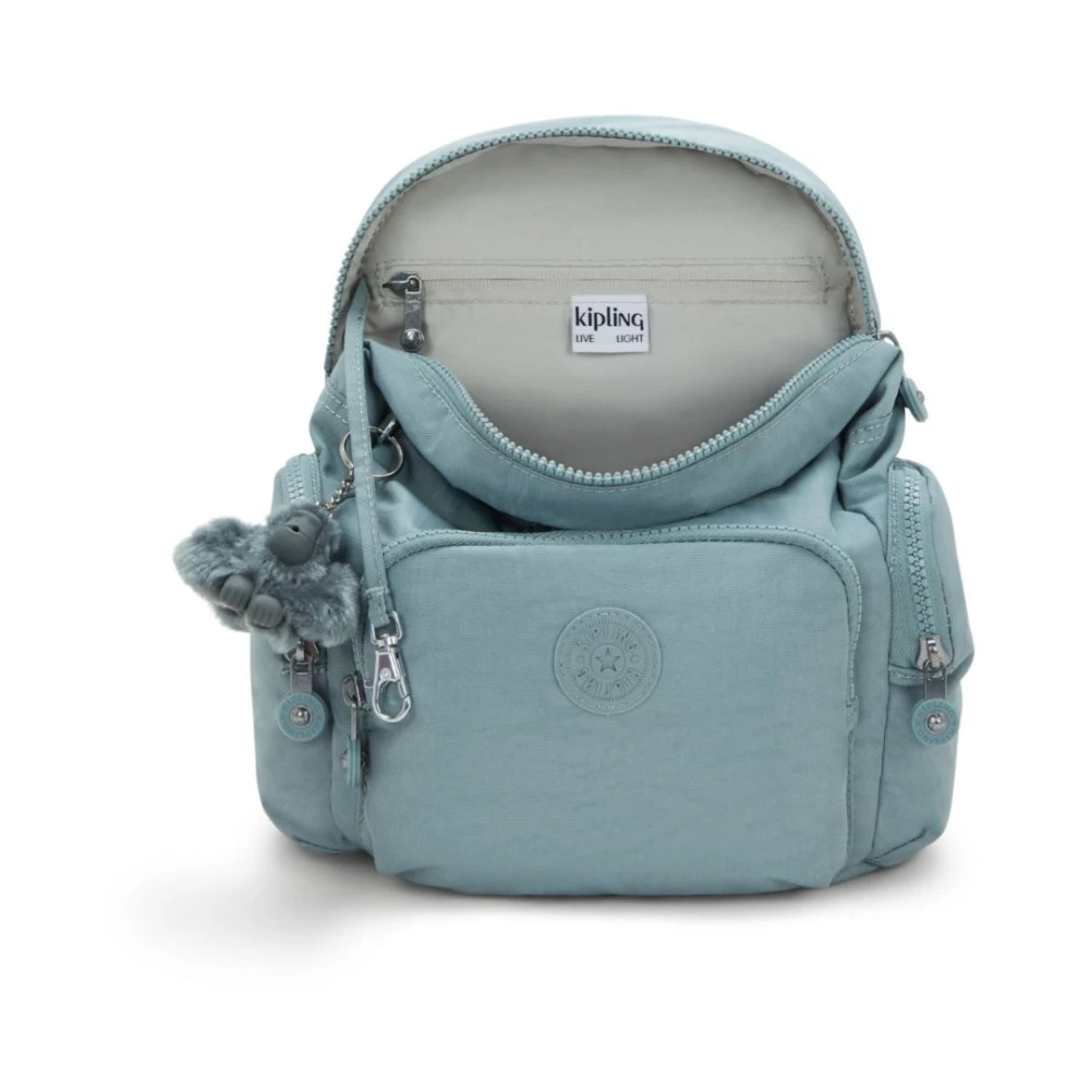 Kipling City Zip Rugzak Green Dames