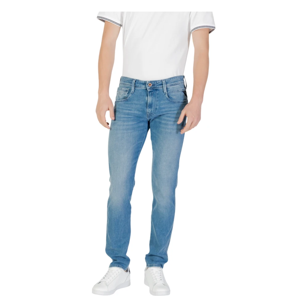 Replay Men's Blue Slim Fit Jeans - Slim Fit Jeans - W34 L32 - Jeans