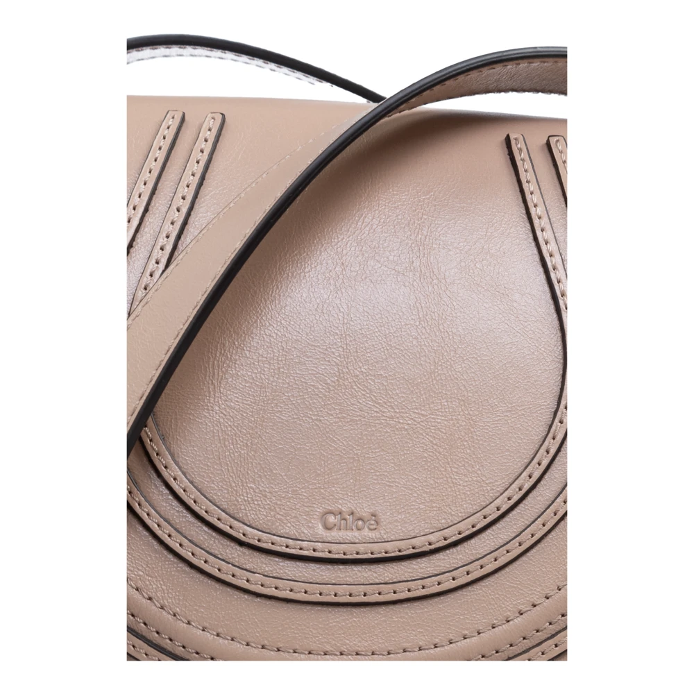 Chloé Marcie Small Schoudertas Beige Dames