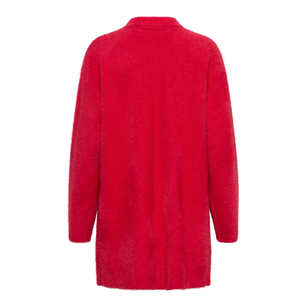&Co Woman Zacht gebreide cardigan Red Dames