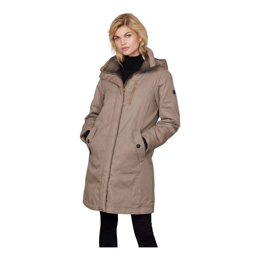 Junge Women's Beige Parkas, Xl, Parkas