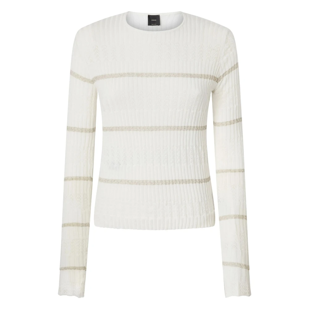 Pinko Sneeuwwit Gebreide Top White Dames