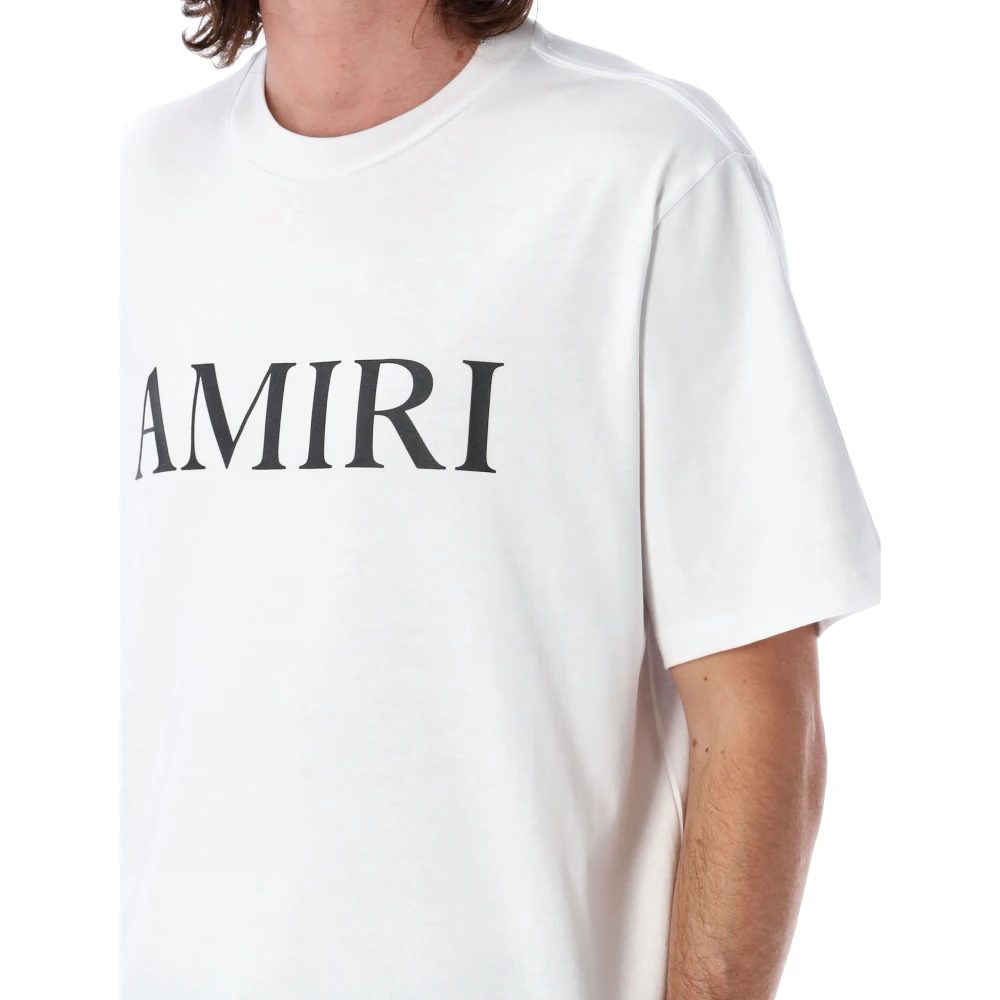 Amiri Wit Core Logo T-Shirt White Heren