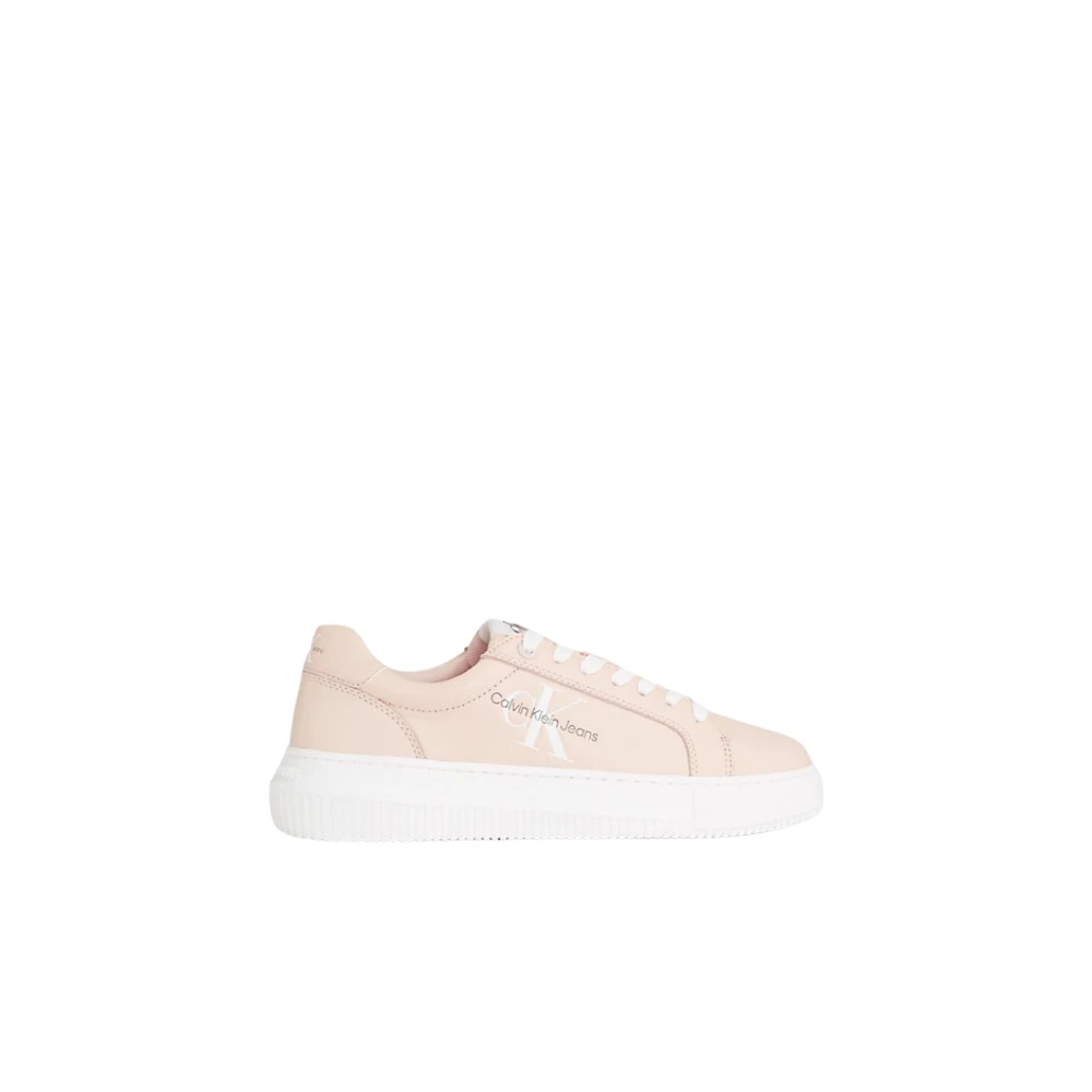 Calvin Klein Lage Leren Sneakers Roses Pink Dames