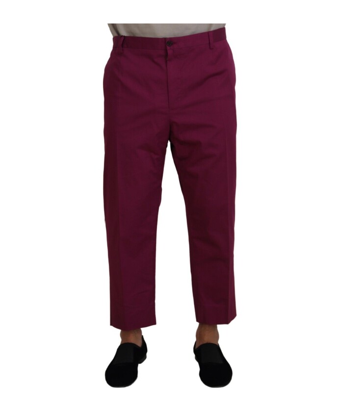 pantalon-elegant-en-coton-stretch-magenta