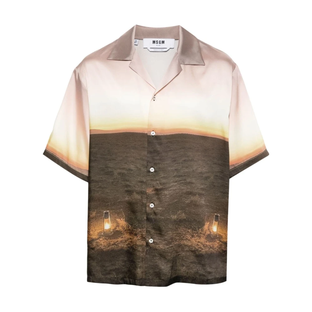 Shirts > Short Sleeve Shirts - - Msgm - Modalova