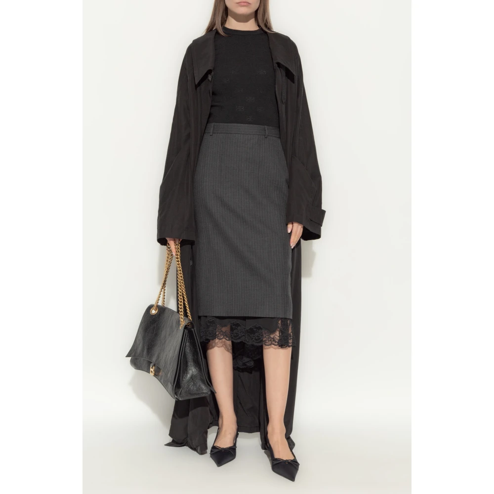 Balenciaga Wol Top Black Dames