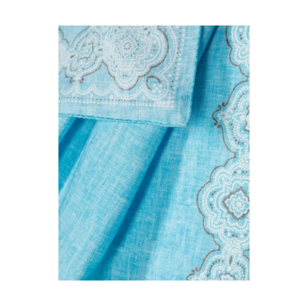 Lady Anne Silky Scarves Blue Heren