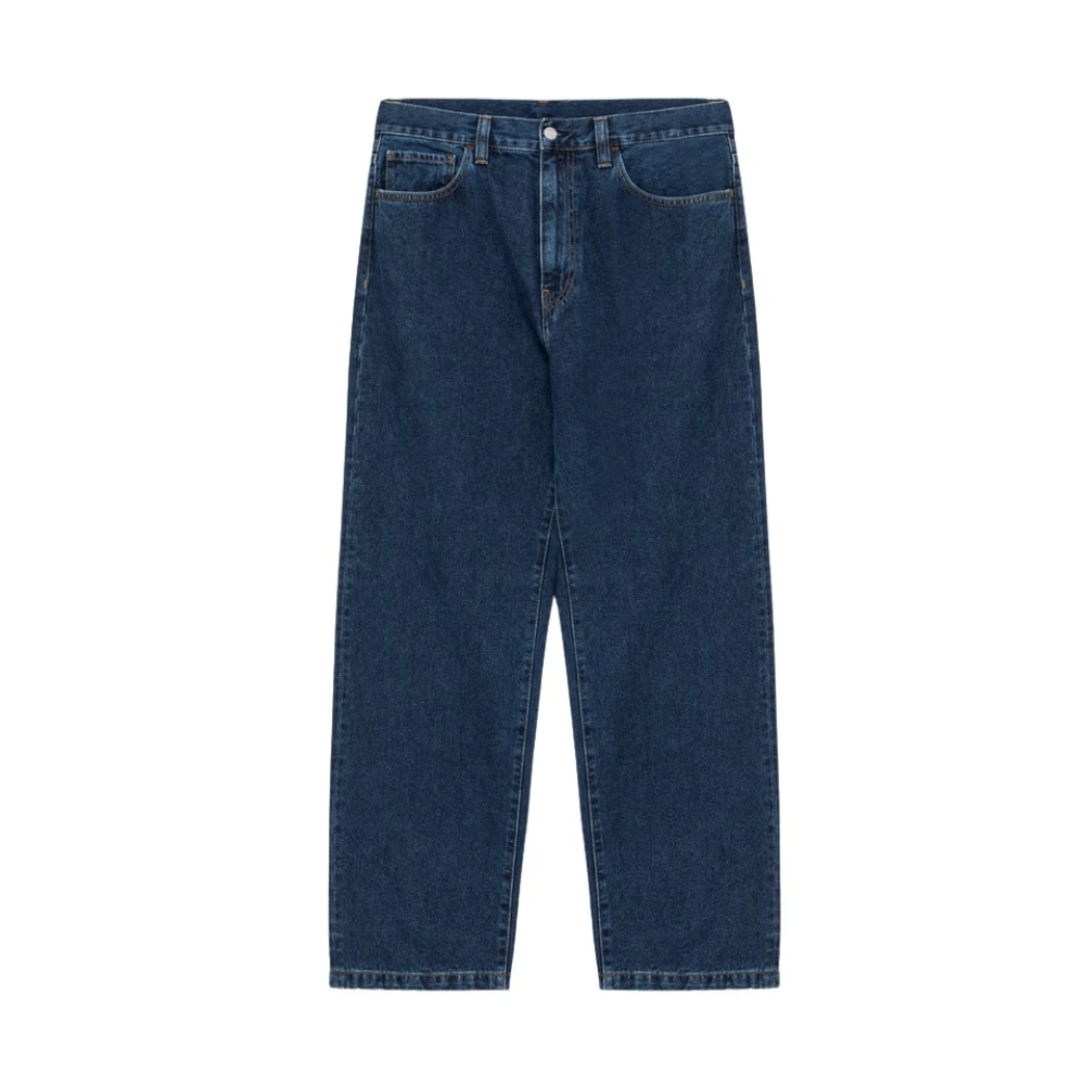 Carhartt WIP Rinse Wash Straight Jeans Blue Heren