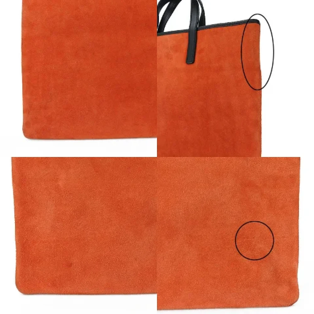 Loewe Pre-owned Leather handbags Orange Dames