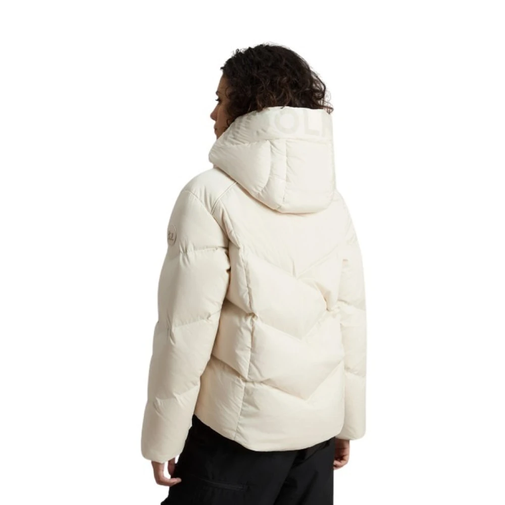 Woolrich Korte Dons Pufferjas Beige Dames