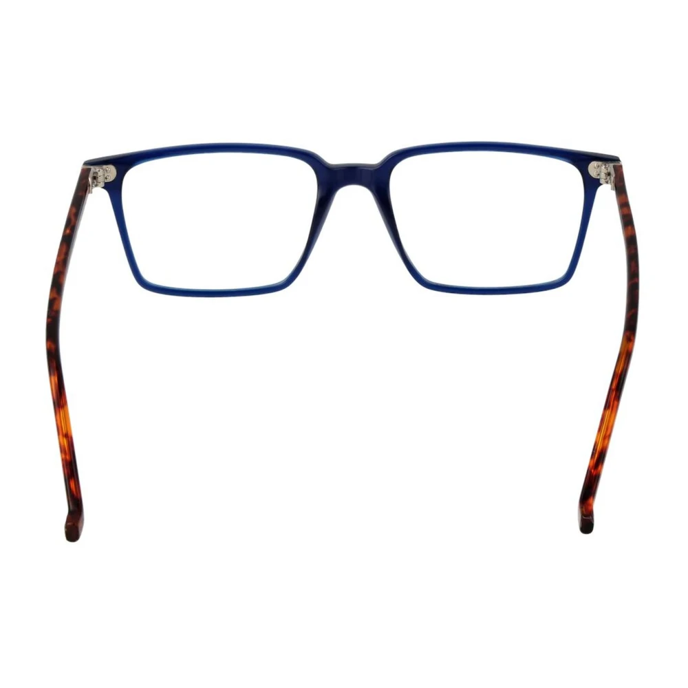 Hackett Blauwe Vierkante Optische Frames met Kunststof Lenzen Blue Heren