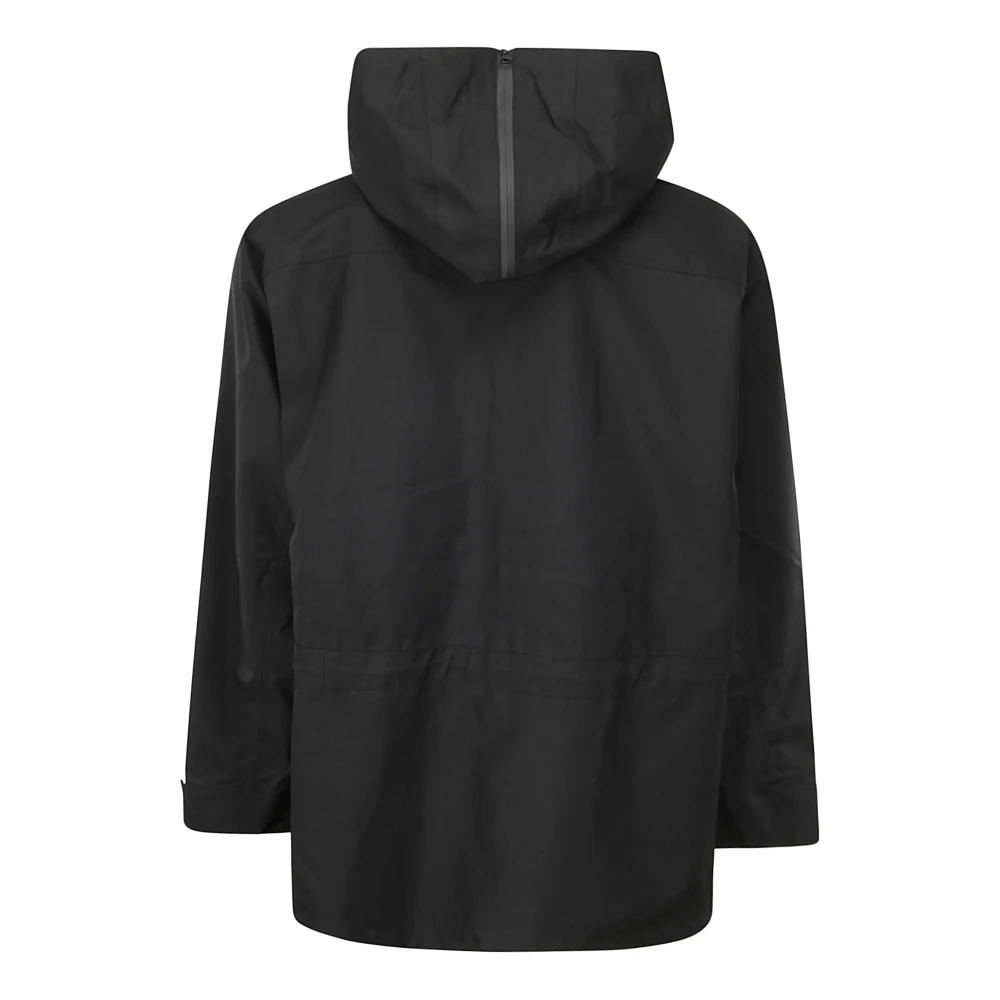 Gr10K Oversized Parka met Ritssluiting Black Heren