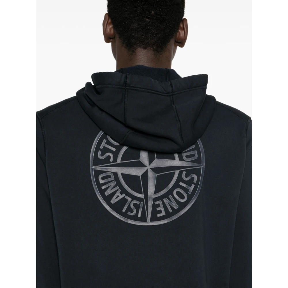 Stone Island Blauwe Sweater Collectie Blue Heren