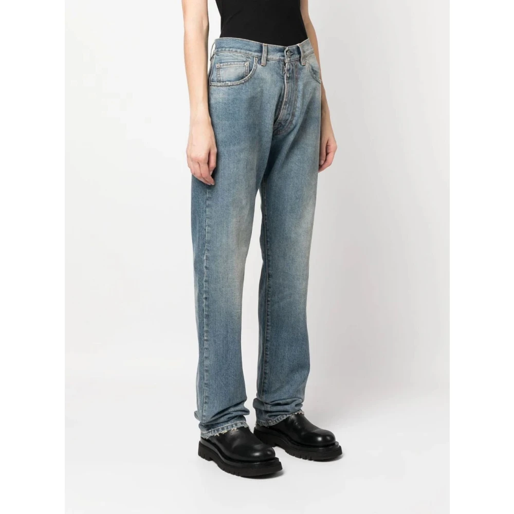 Maison Margiela Versleten straight-leg jeans Blue Dames