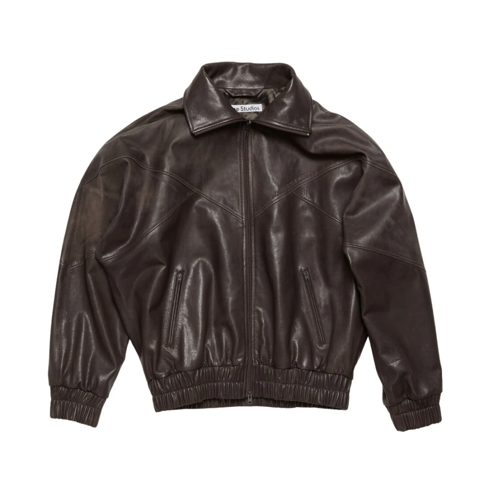 Acne Studios Leren jas Brown Dames