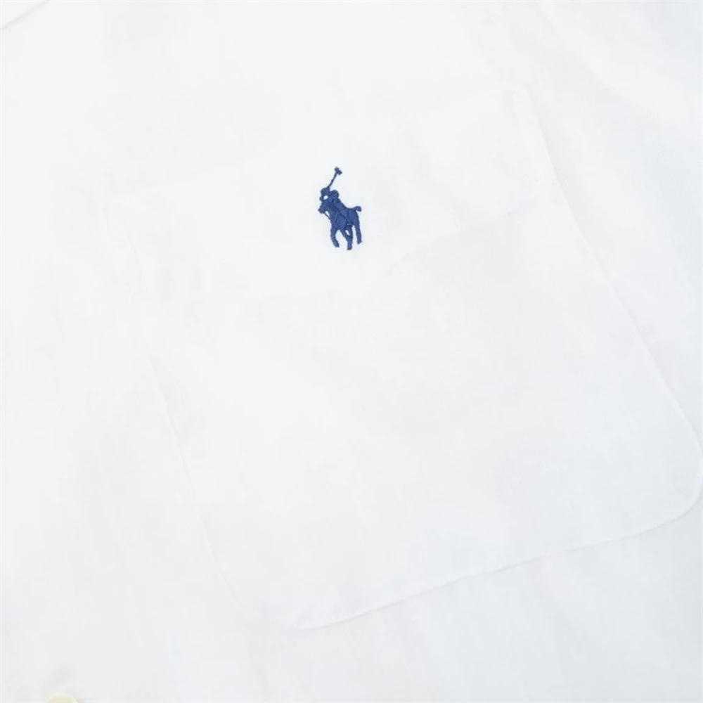 Polo Ralph Lauren Witte Linnen Overhemd Regular Fit White Heren