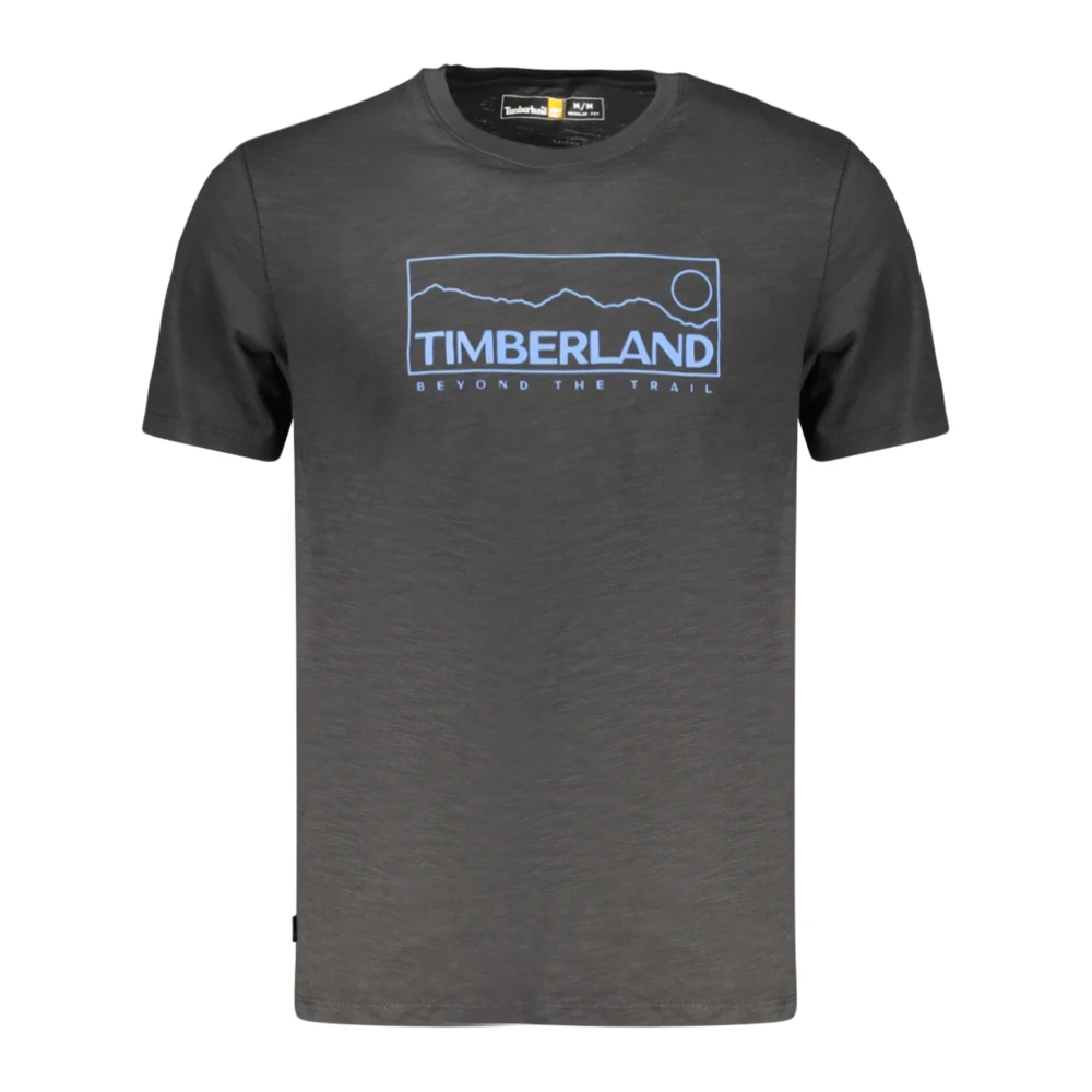 Timberland Black Tops, Male, M, Short-Sleeved T-Shirt