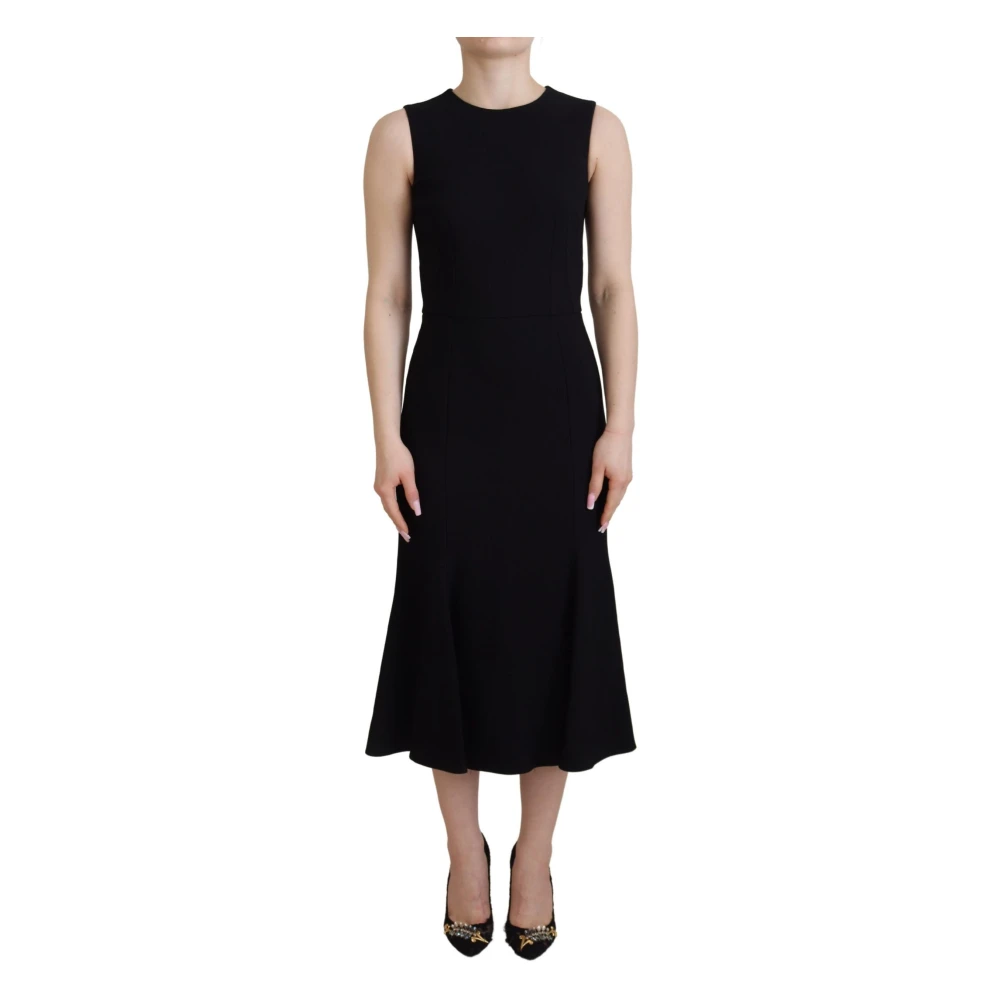 Dolce & Gabbana Women's Black Gorgeous Sheath Fit And Flare Dress - Midi Dresses - M - Dresses