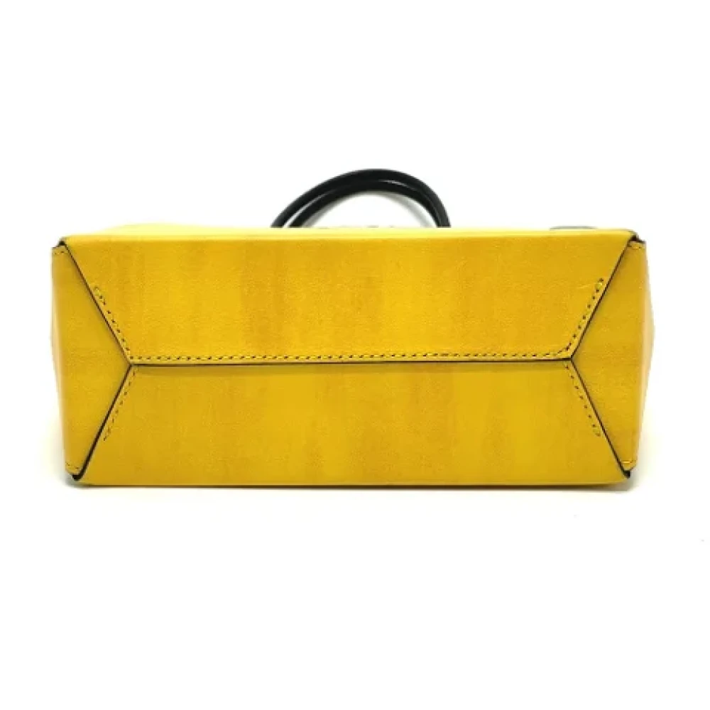 Fendi Vintage Pre-owned Leather fendi-bags Yellow Dames