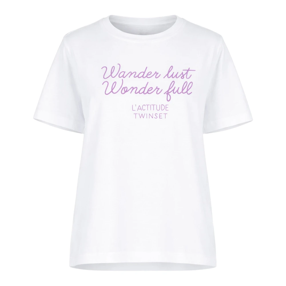Twinset Women's White T-Shirts, M, Twin-Set T-Shirts And Polos