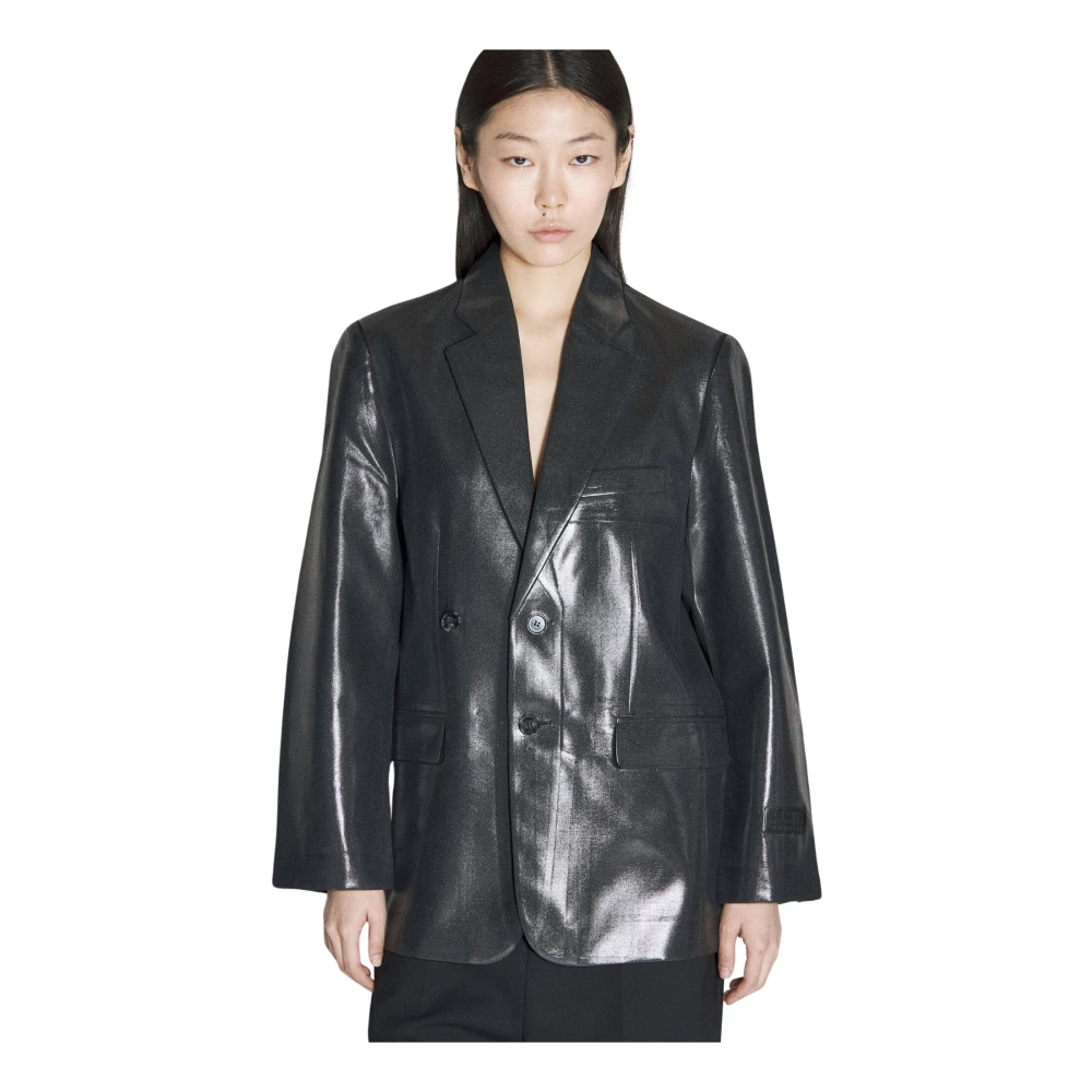 MM6 Maison Margiela Gelaagde Kostuum Blazer Black Dames