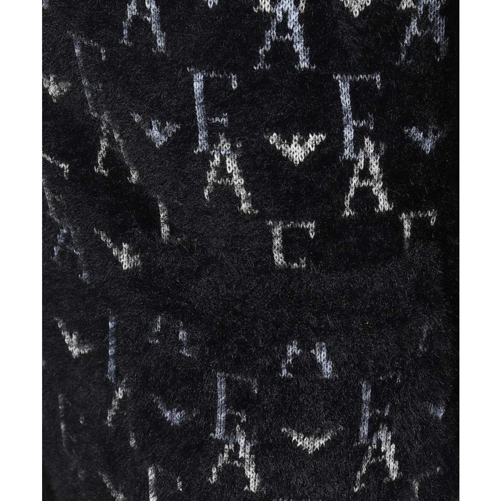 Emporio Armani Monogram Gebreid Vest Black Dames