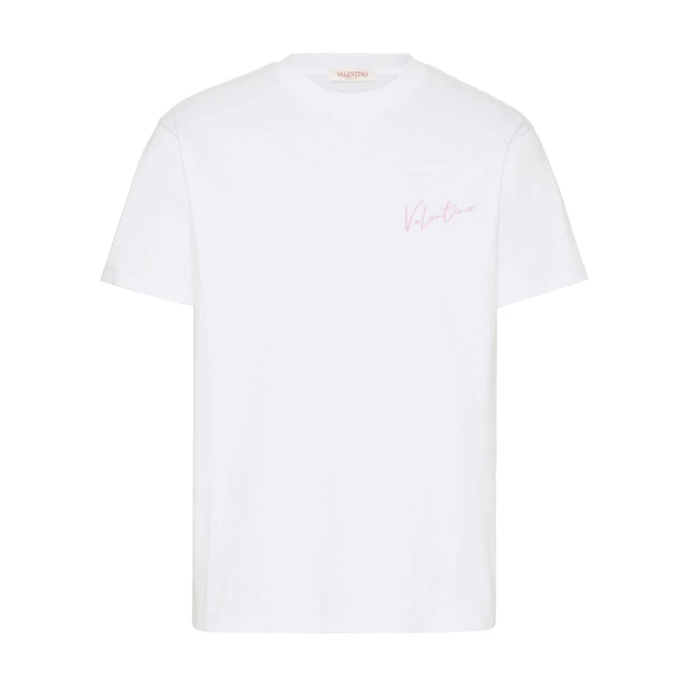 Valentino Garavani Witte T-shirts en Polos met VLogo White Heren