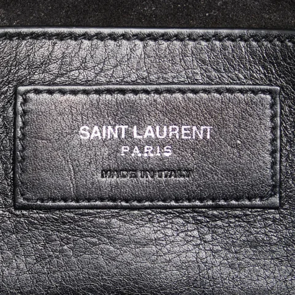 Yves Saint Laurent Vintage Pre-owned Leather shoulder-bags Black Dames