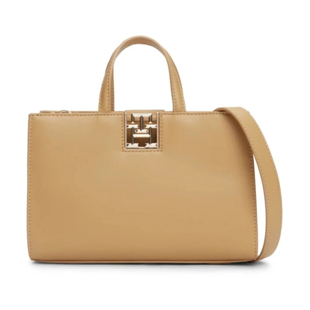 Tommy Hilfiger Mini Tote Tas voor Vrouwen Beige Dames