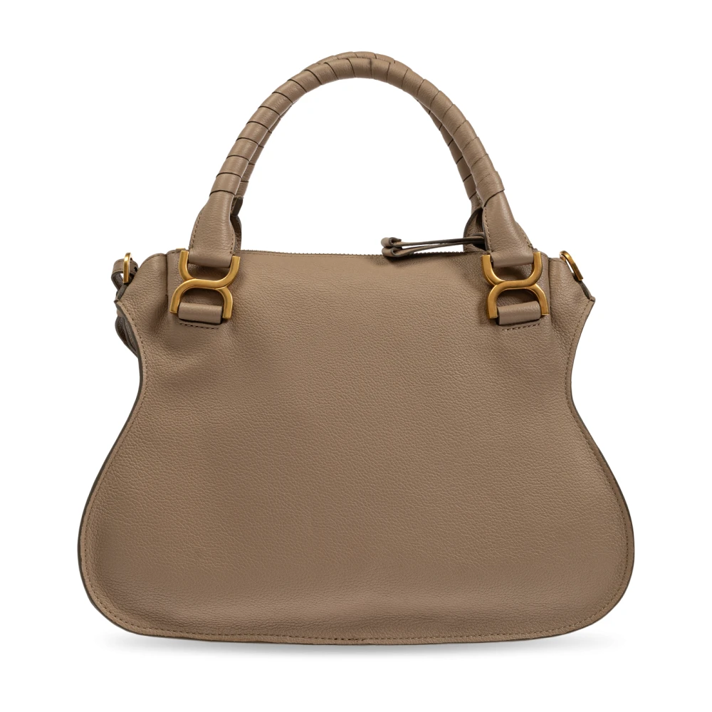 Chloé Handtas Marcie Dubbel Medium Beige Dames