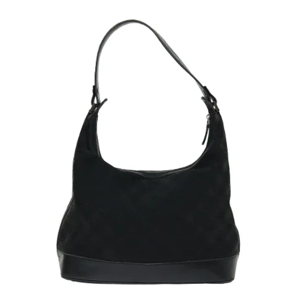 Salvatore Ferragamo Pre-owned Canvas shoulder-bags Black Dames