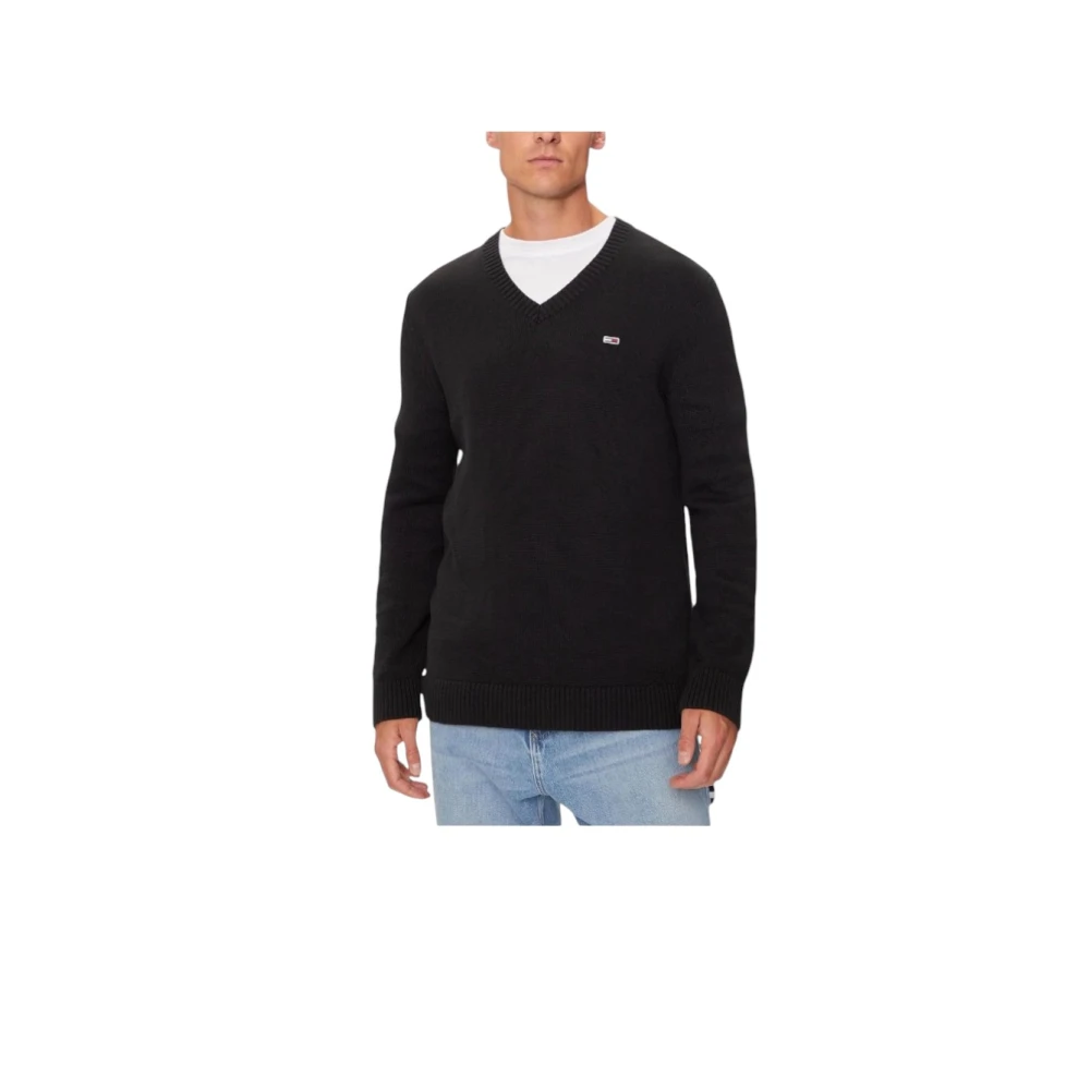 Tommy Jeans Casual Katoenen T-shirt Black Heren