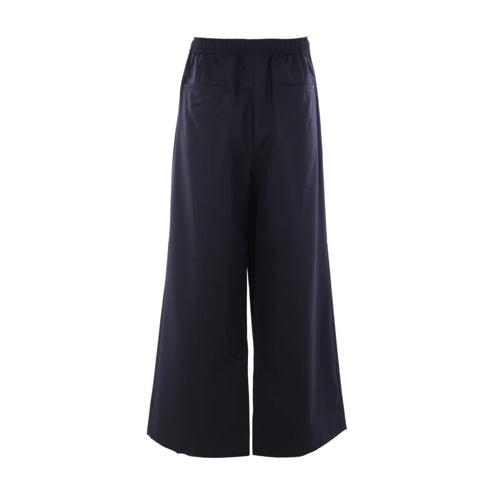 Comme des Garçons Blauwe wijde pijp wollen broek Blue Heren