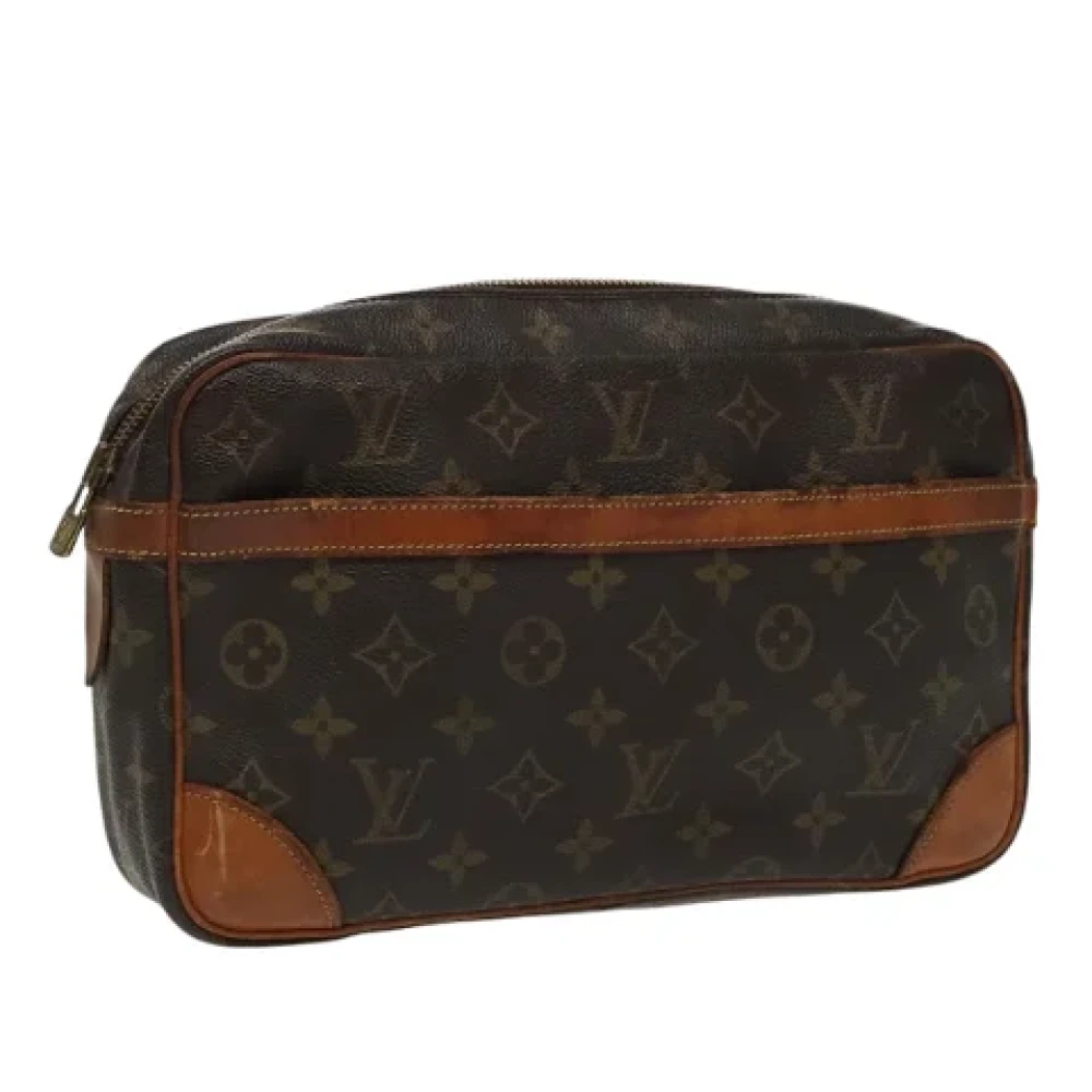 Louis Vuitton Vintage Pre-owned Canvas clutches Brown Dames