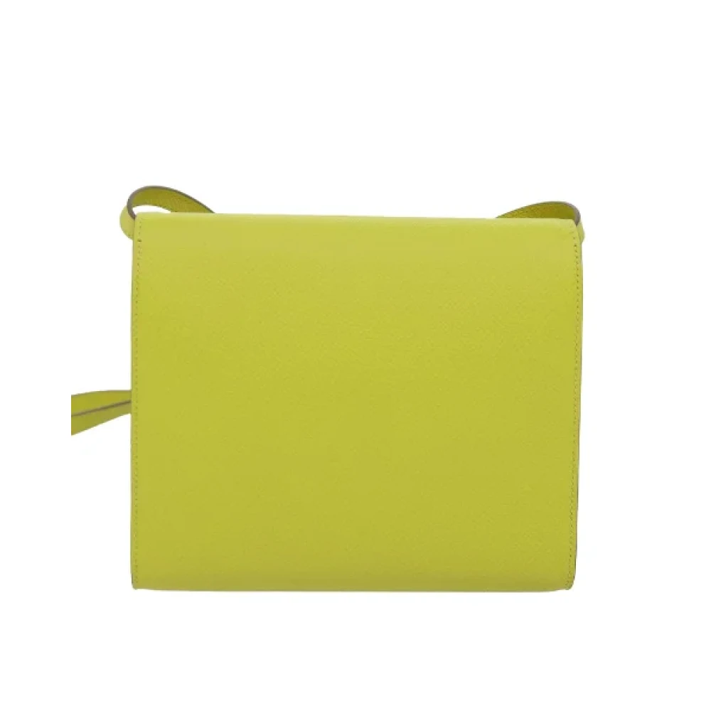 Hermès Vintage Pre-owned Leather shoulder-bags Green Dames
