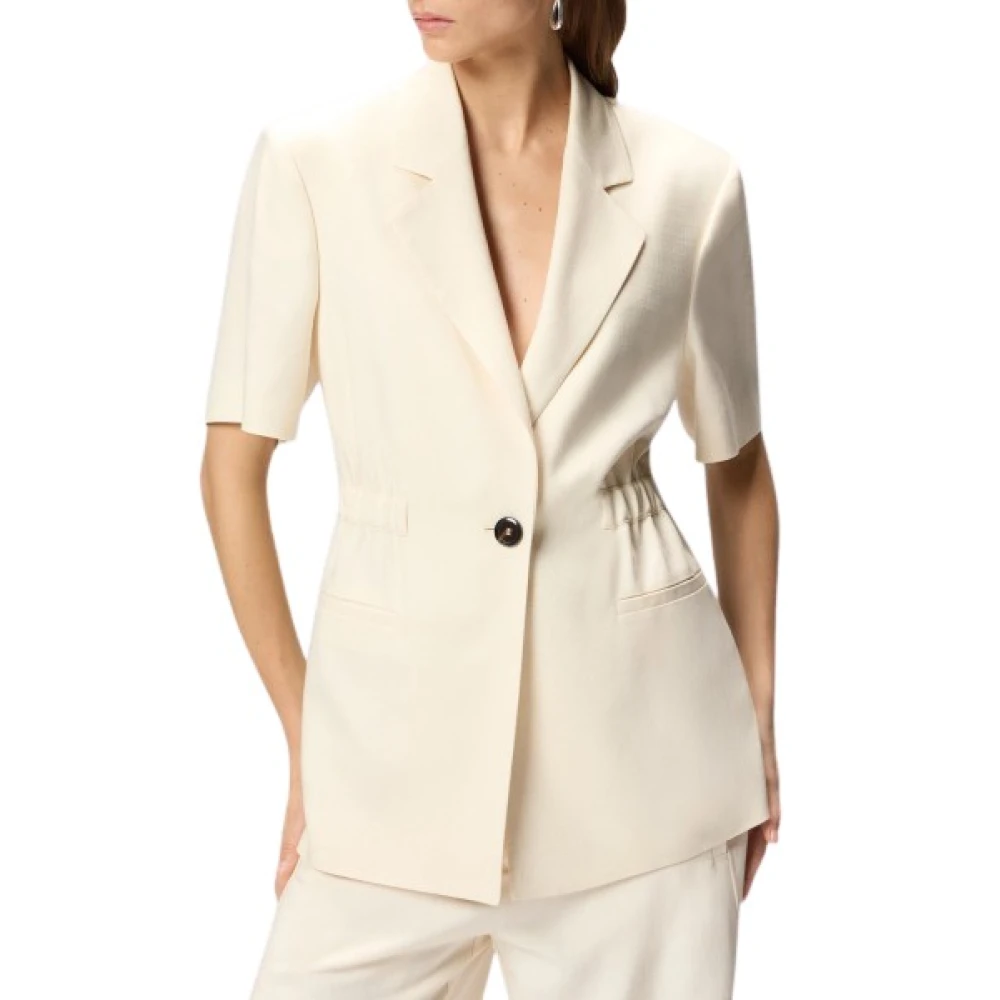 Pinko Vrouw Beige Jassen Dames, L, Giacca