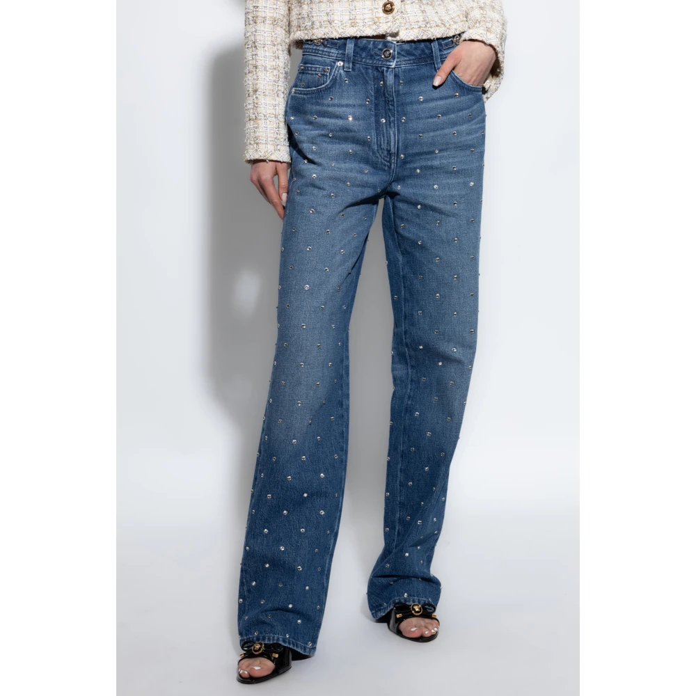 Versace Jeans met glinsterende kristallen Blue Dames