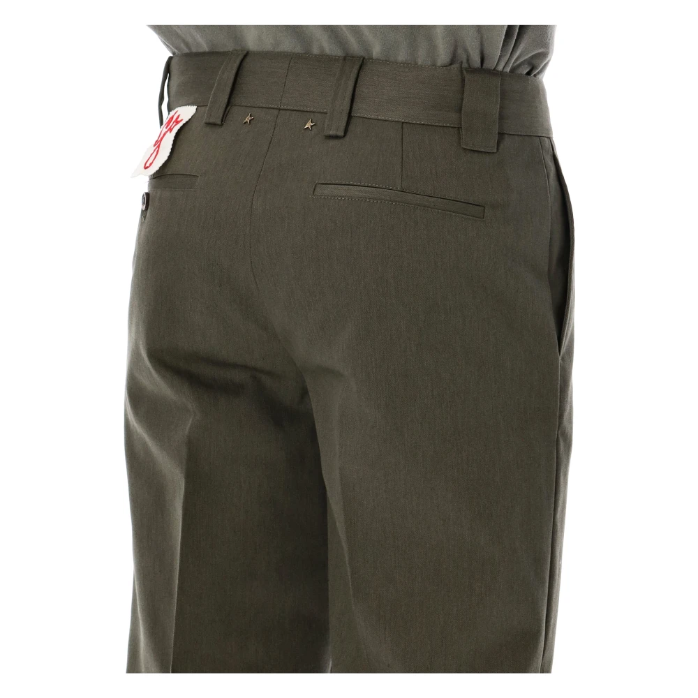 Golden Goose Chino Skate Broek Green Heren