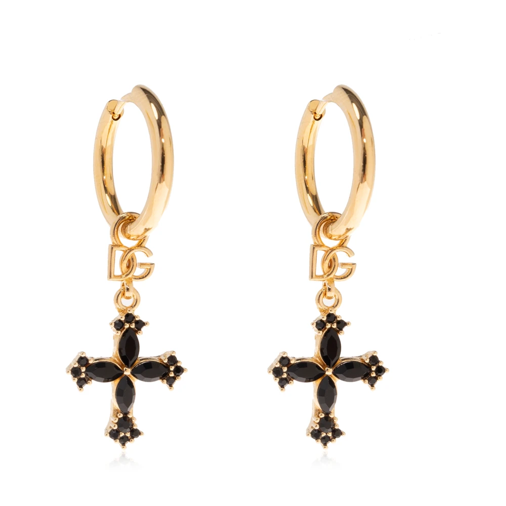 Dolce & Gabbana Women's Yellow Earrings With Charms