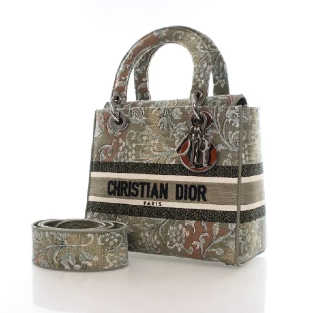 Dior Vintage Pre-owned Canvas dior-bags Gray Dames